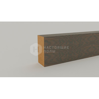 Декоративная рейка Dekart шпон дуба, Серый базальт, 80*40*2800 мм