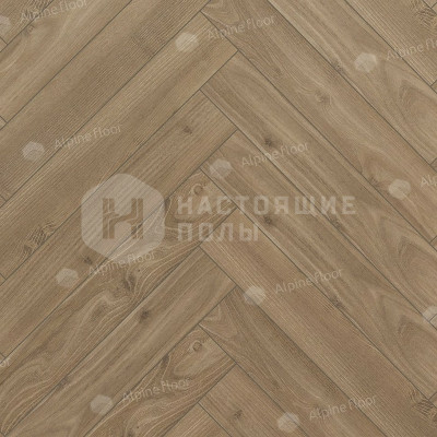 Ламинат Alpine Floor Herringbone 10 LF107-09 Дуб Калабрия, 600*100*10 мм