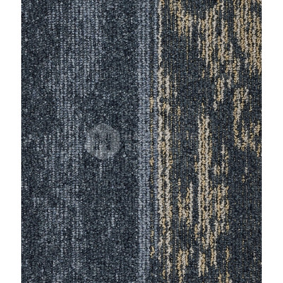 Ковровая плитка IVC Carpet Tiles Rudiments Metallic Clay 559 Blueteal, 1000*250*7.1 мм