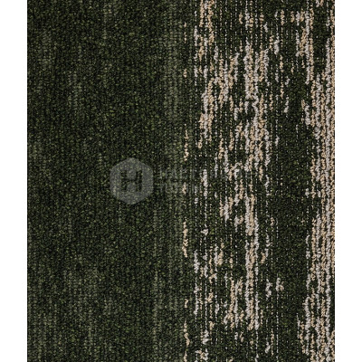 Ковровая плитка IVC Carpet Tiles Rudiments Metallic Clay 648 Green, 1000*250*7.1 мм