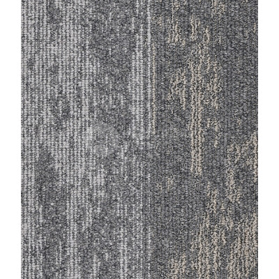 Ковровая плитка IVC Carpet Tiles Rudiments Metallic Clay 919 Grey, 1000*250*7.1 мм