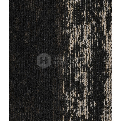 Ковровая плитка IVC Carpet Tiles Rudiments Metallic Clay 984 Black, 1000*250*7.1 мм