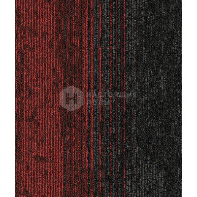 Ковровая плитка IVC Carpet Tiles Rudiments Clay Create 339 Red burgundy, 1000*250*7.1 мм