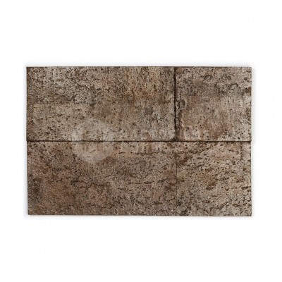 Декоративные панели Muratto Cork Bricks 3D MUCBBRL01 Brown Silver, 300/200/100*100*14/11/7 мм