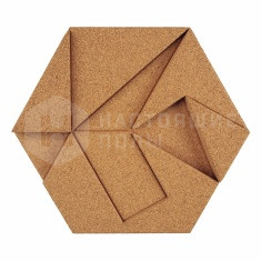 Hexagon MUOBHEX10 Natural Cork, 220*190*30 мм