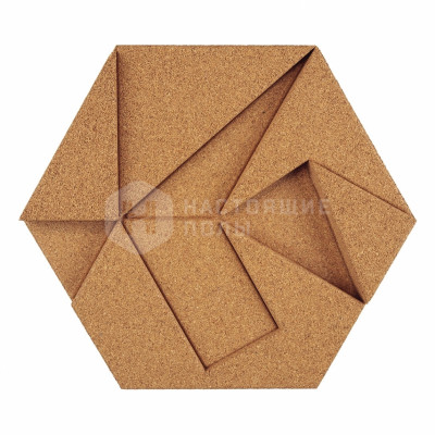 Декоративные панели Muratto Organic Blocks Hexagon MUOBHEX10 Natural Cork, 220*190*30 мм