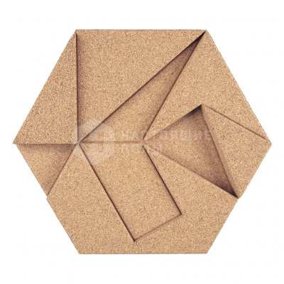 Декоративные панели Muratto Organic Blocks Hexagon MUOBHEX01 Ivory, 220*190*30 мм
