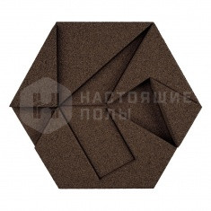 Hexagon MUOBHEX08 Aubergine, 220*190*30 мм
