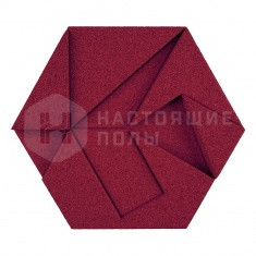 Hexagon MUOBHEX07 Bordeaux, 220*190*30 мм