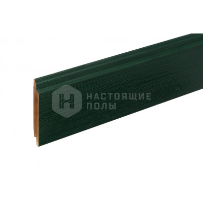 Планкен фасадная доска Thermory Термоель Зеленый RAL6009 C26 брашированная, 4500*141*19 мм