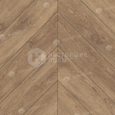 SPC плитка замковая французская елочка Alpine Floor Chevron ECO 18-10 Гевуина, 600*127*5 мм