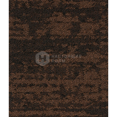 Ковровая плитка IVC Carpet Tiles Imperfection Bruut 838 Brown EcoFlex, 1000*250*8.7 мм