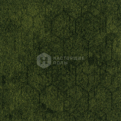 Ковровая плитка IVC Carpet Tiles Contour Perspective 621 Green, 500*500*6.4 мм