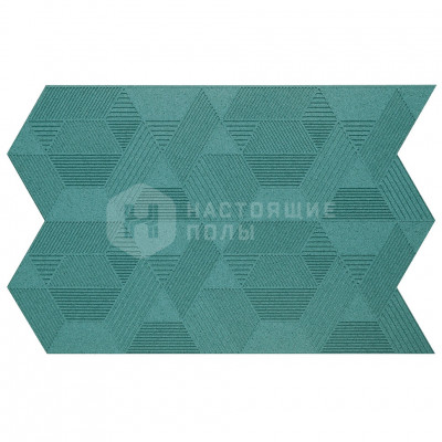 Декоративные панели Muratto Organic Blocks Geometric MUOBGEO04 Turquoise, 630*396*7 мм