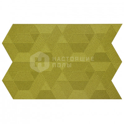 Декоративные панели Muratto Organic Blocks Geometric MUOBGEO05 Olive, 630*396*7 мм