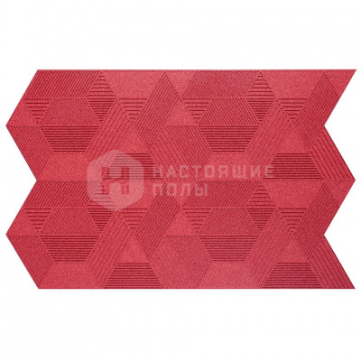 Декоративные панели Muratto Organic Blocks Geometric MUOBGEO06 Red, 630*396*7 мм