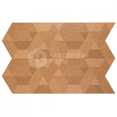 Декоративные панели Muratto Organic Blocks Geometric MUOBGEO10 Natural Cork, 630*396*7 мм