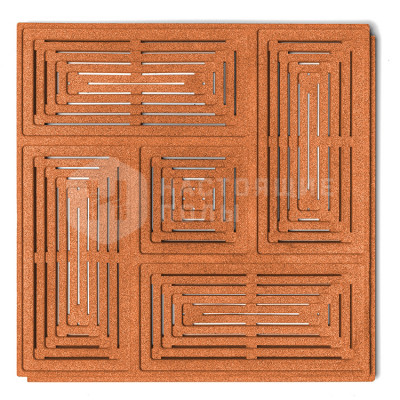 Декоративные акустические панели Muratto Acoustic Panels Buzzer MUACBCO13 Copper, 502*502*30 мм