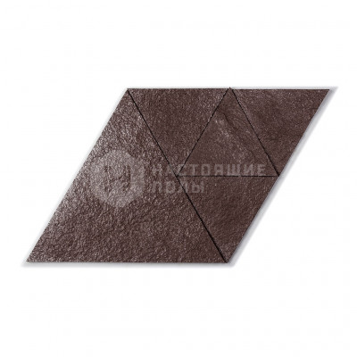 Декоративные панели Muratto Korkstone Triangle MUKSTBRS1 Brown Silver, 300*150*7-13 мм
