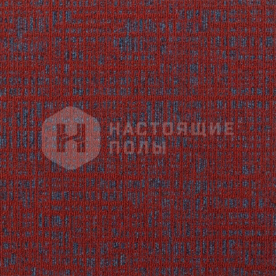 Ковровая плитка IVC Carpet Tiles Balanced Hues 365 Red burgundy, 500*500*7 мм
