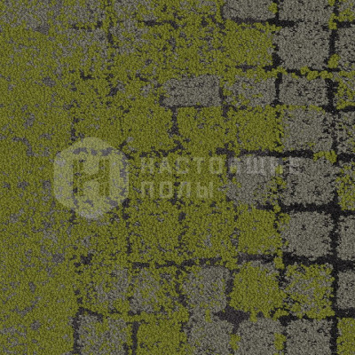 Ковровая плитка Interface Human Connection Moss 8341003 Flint/moss, 500*500*7.9 мм