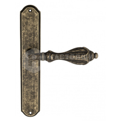 Дверная ручка на планке Venezia Anafesto VNZ894 PL02 бронза античная