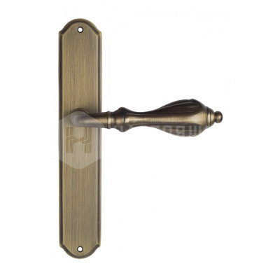 Дверная ручка на планке Venezia Anafesto VNZ895 PL02 бронза матовая