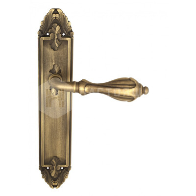 Дверная ручка на планке Venezia Anafesto VNZ2288 PL90 бронза матовая