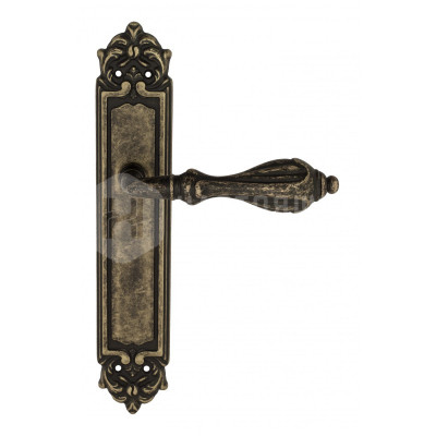 Дверная ручка на планке Venezia Anafesto VNZ897 PL96 бронза античная