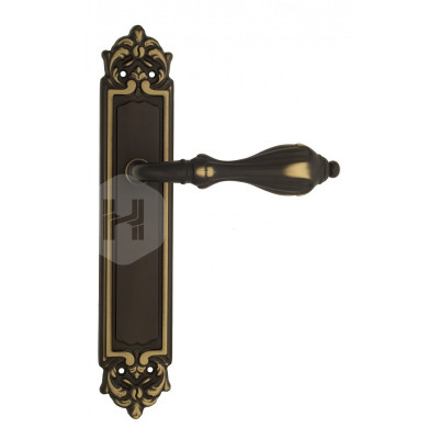 Дверная ручка на планке Venezia Anafesto VNZ900 PL96 темная бронза