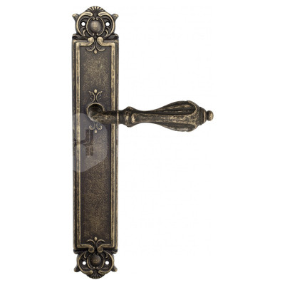 Дверная ручка на планке Venezia Anafesto VNZ902 PL97 бронза античная