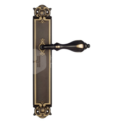Дверная ручка на планке Venezia Anafesto VNZ905 PL97 темная бронза