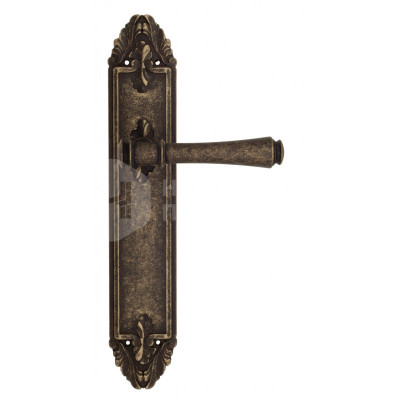 Дверная ручка на планке Venezia Callisto VNZ1463 PL90 бронза античная