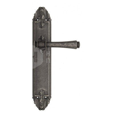 Дверная ручка на планке Venezia Callisto VNZ1517 PL90 состаренное серебро