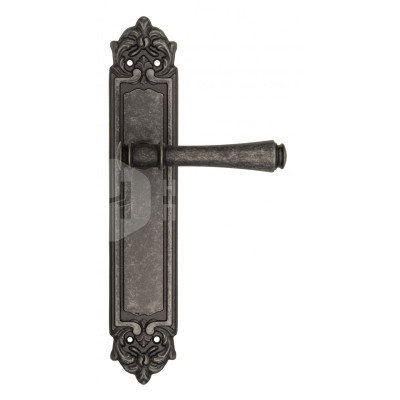 Дверная ручка на планке Venezia Callisto VNZ1541 PL96 состаренное серебро