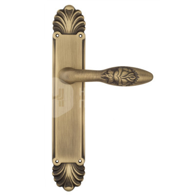 Дверная ручка на планке Venezia Casanova VNZ3439 PL87 бронза матовая