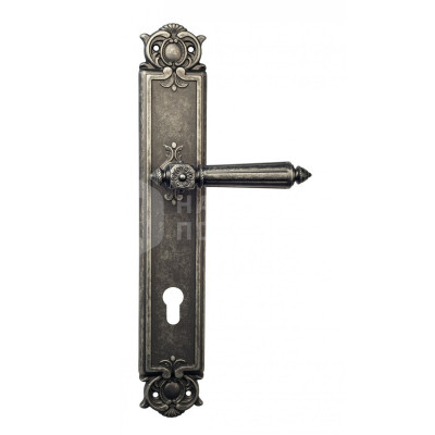 Дверная ручка на планке Venezia Castello VNZ234 PL97 состаренное серебро