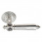 Дверная ручка Venezia Castello VNZ3667 D8 натуральное серебро + черный