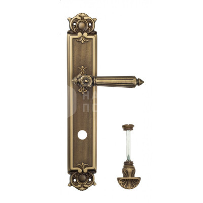 Дверная ручка на планке Venezia Castello VNZ2654 PL97 бронза матовая