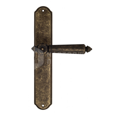 Дверная ручка на планке Venezia Castello VNZ995 PL02 бронза античная