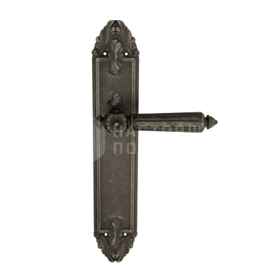 Дверная ручка на планке Venezia Castello VNZ2441 PL90 состаренное серебро