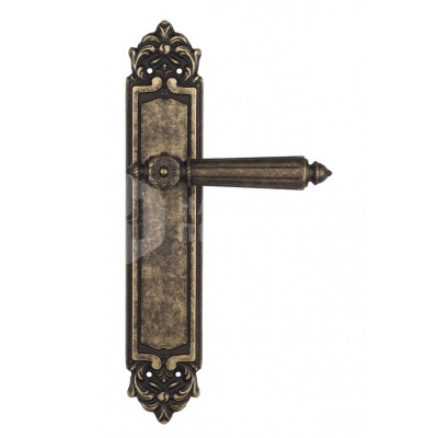 Дверная ручка на планке Venezia Castello VNZ219 PL96 бронза античная