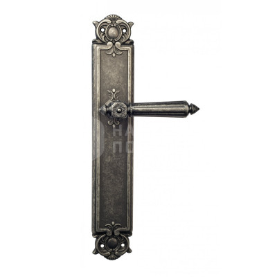 Дверная ручка на планке Venezia Castello VNZ224 PL97 состаренное серебро