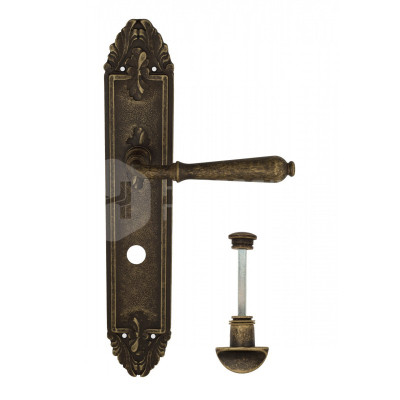 Дверная ручка на планке Venezia Classic VNZ2447 PL90 бронза античная