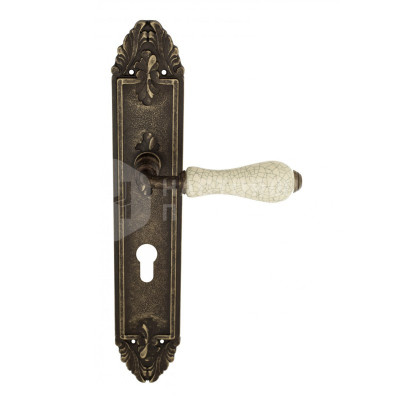 Дверная ручка на планке Venezia Colosseo VNZ2452 PL90 бронза античная
