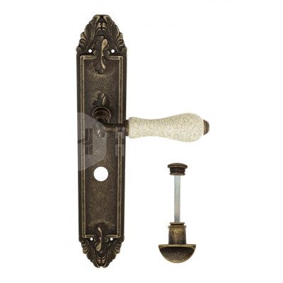 Дверная ручка на планке Venezia Colosseo VNZ2456 PL90 бронза античная