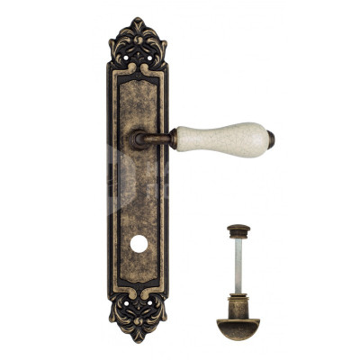 Дверная ручка на планке Venezia Colosseo VNZ1259 PL96 бронза античная