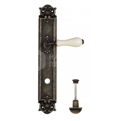Дверная ручка на планке Venezia Colosseo VNZ1261 PL97 бронза античная