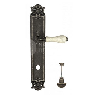 Дверная ручка на планке Venezia Colosseo VNZ292 PL97 состаренное серебро
