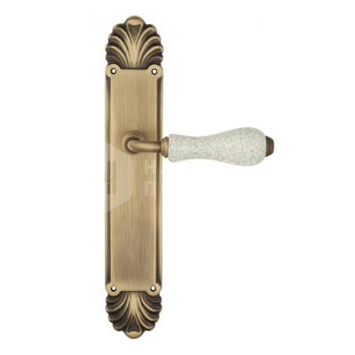 Дверная ручка на планке Venezia Colosseo VNZ3688 PL87 бронза матовая